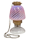 Antique Victorian Swirl Oil Lamp