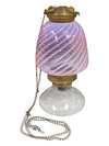 Antique Victorian Swirl Oil Lamp