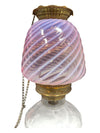 Antique Victorian Swirl Oil Lamp