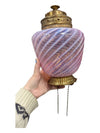 Antique Victorian Swirl Oil Lamp