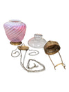 Antique Victorian Swirl Oil Lamp