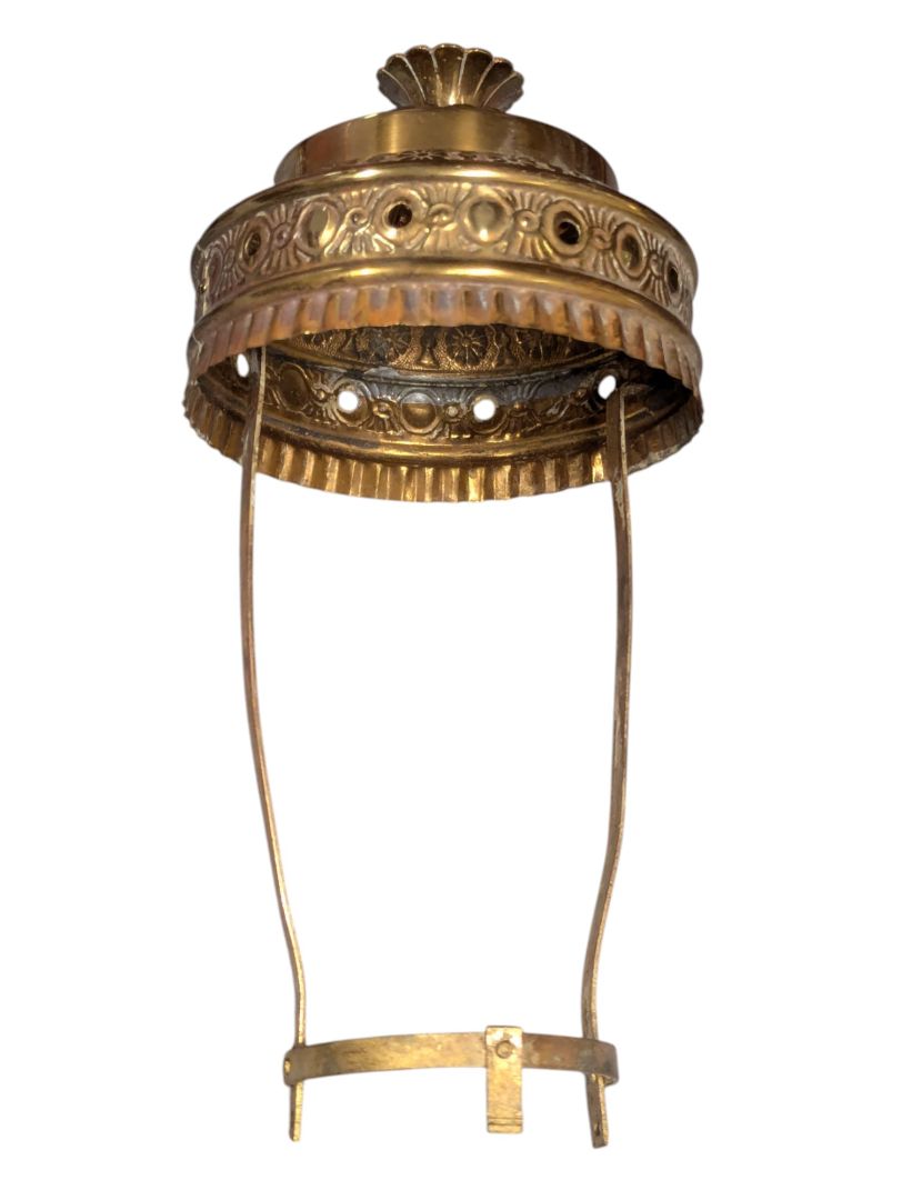 Antique Victorian Swirl Oil Lamp