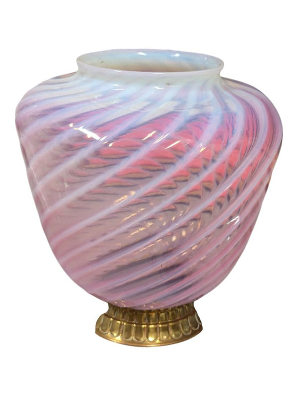 Antique Victorian Swirl Oil Lamp
