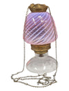 Antique Victorian Swirl Oil Lamp
