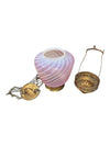 Antique Victorian Swirl Oil Lamp