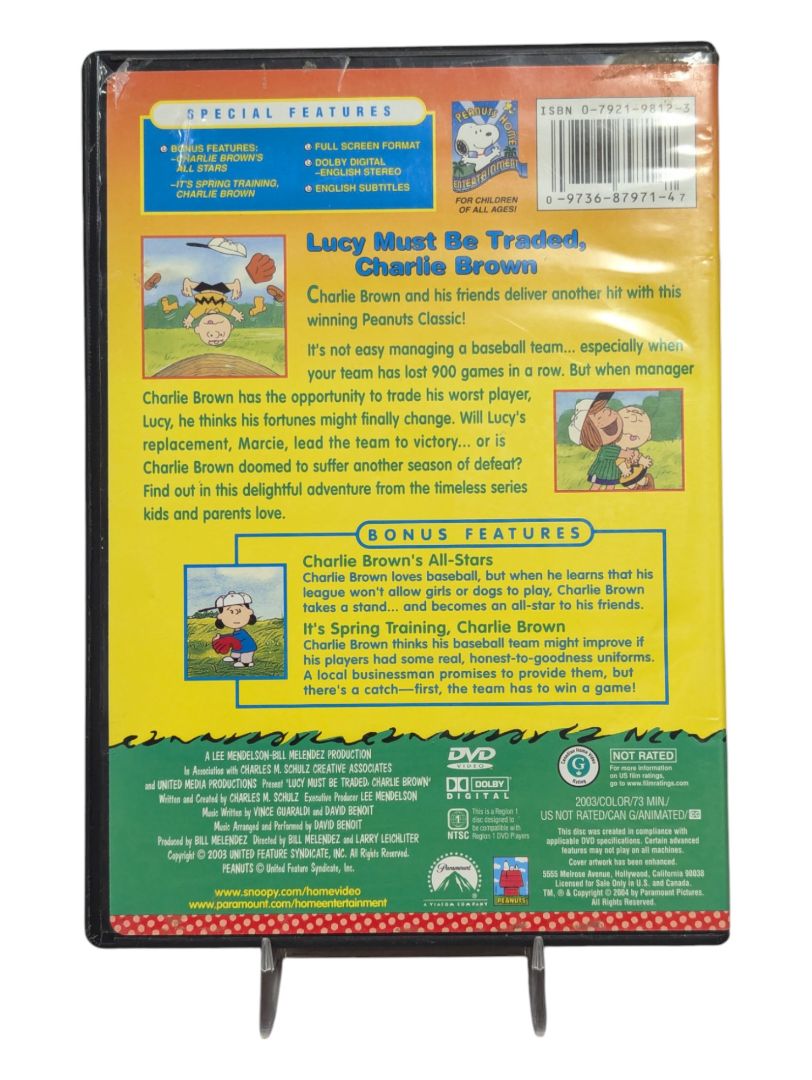 Lucy Must Be Traded Charlie Brown DVD