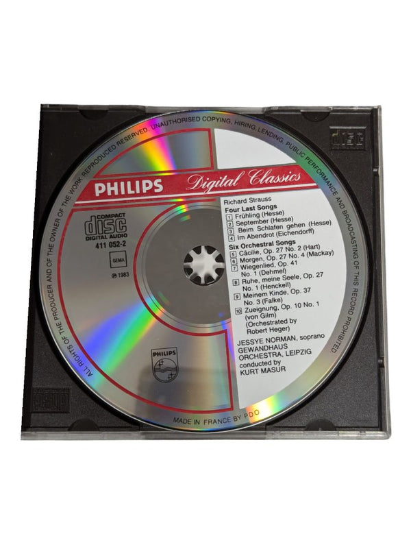 Richard Strauss : Four Last Songs & 6 Orchestral Songs