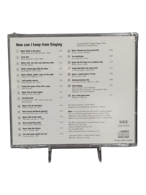 How Can I Keep From Singing disc