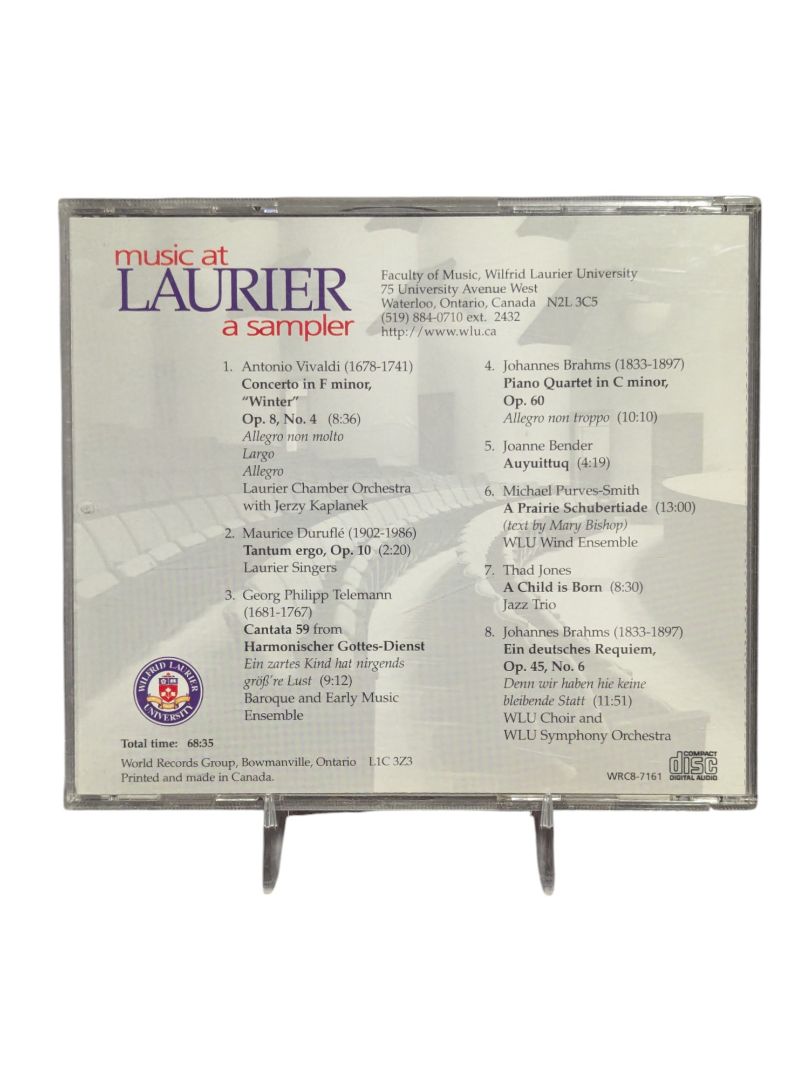 Music at Laurier A Sampler disc