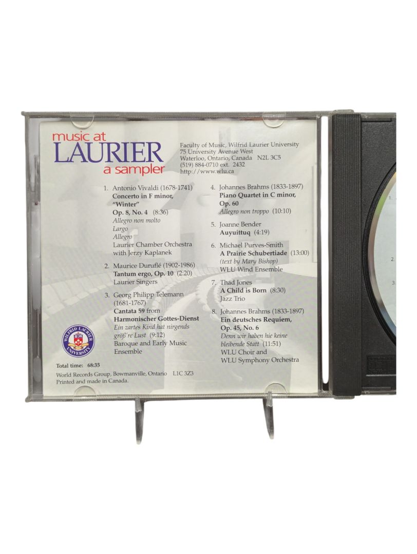 Music at Laurier A Sampler disc