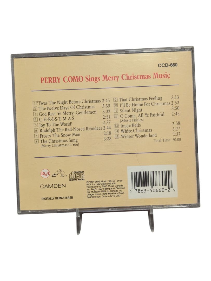 Perry Como Christmas Music disc