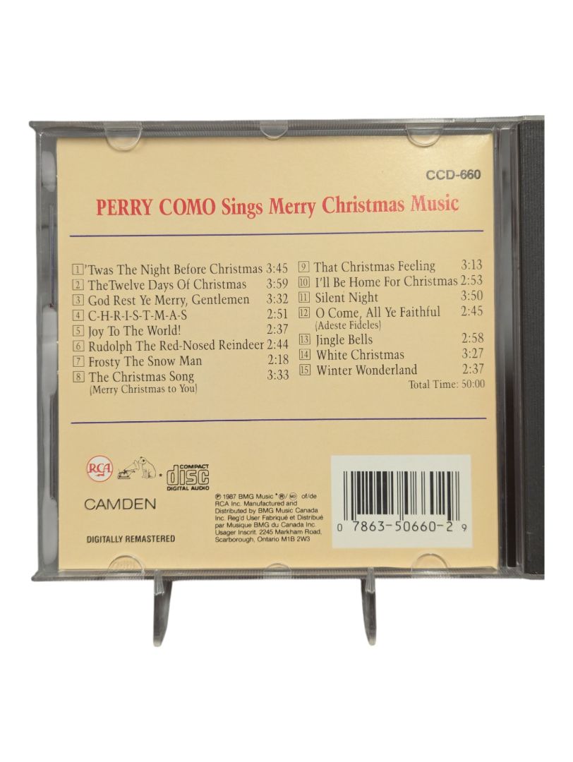 Perry Como Christmas Music disc