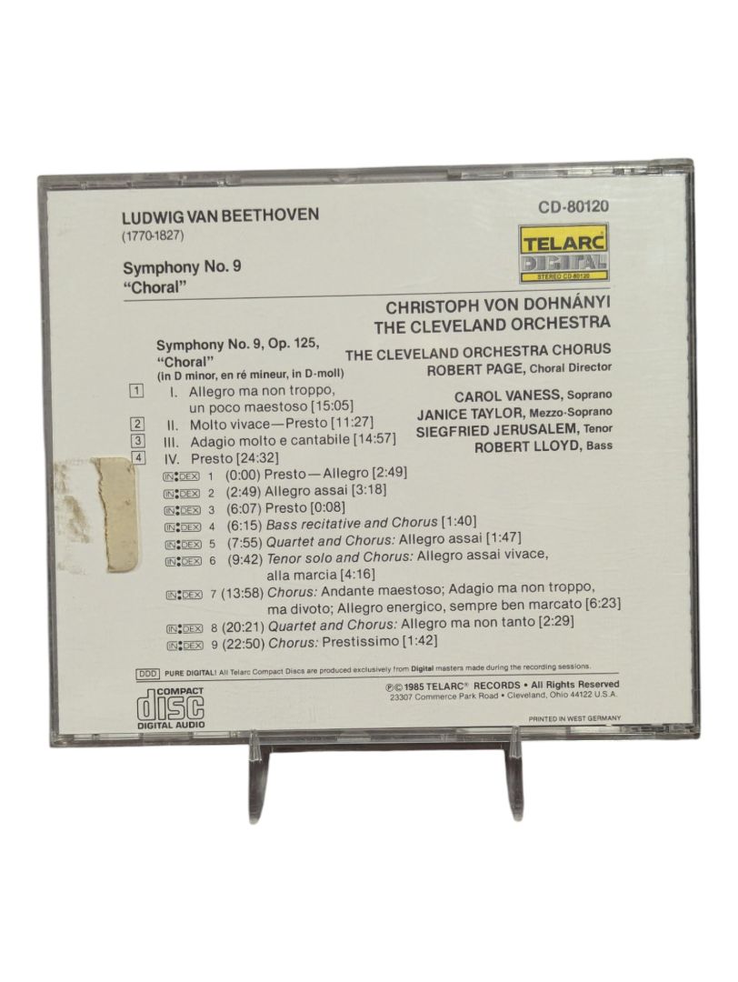 Symphony No 9 disc