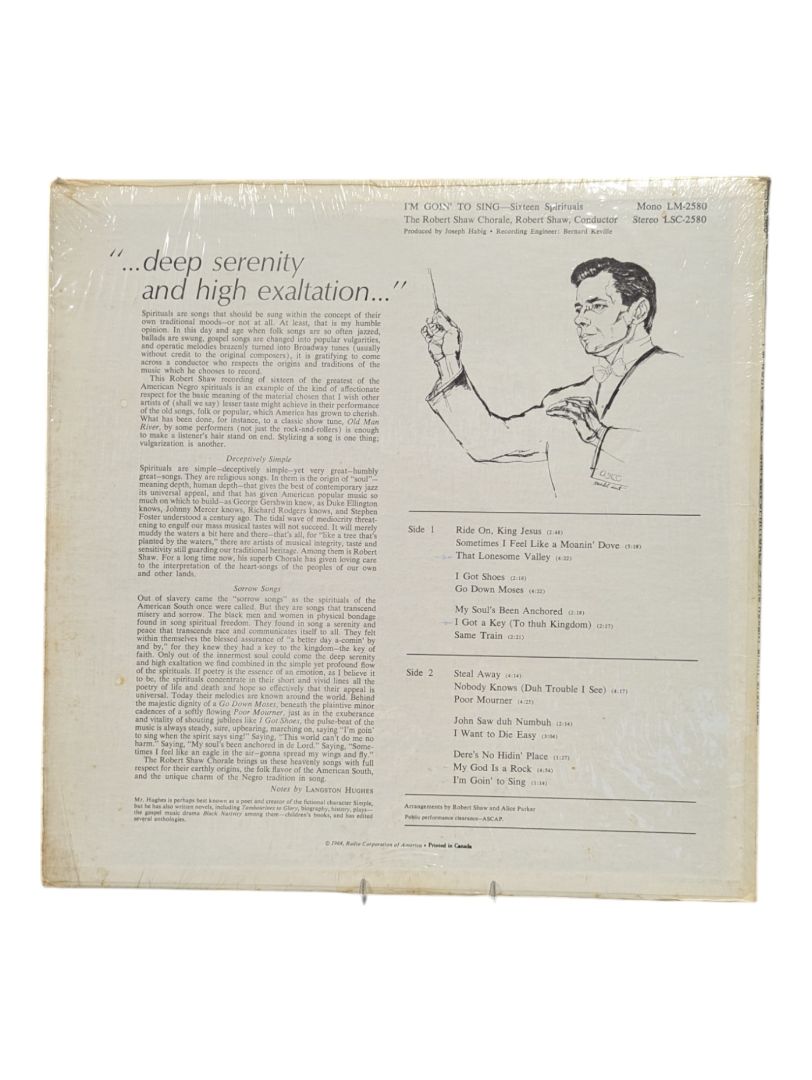 Robert Shaw I'm Goin' To Sing LP