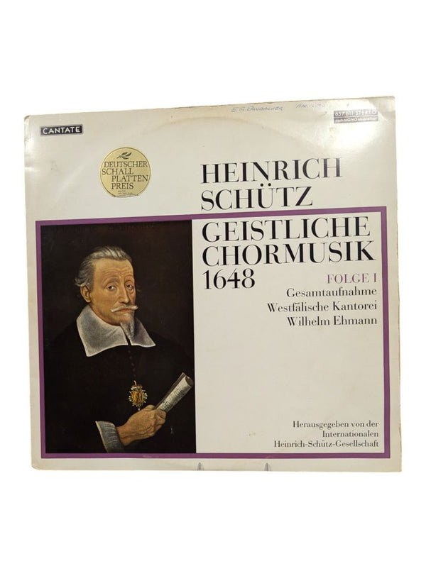 Heinrich Schutz Geislighe Chormusik LP