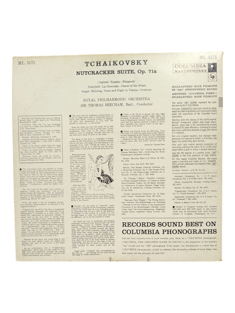 Tchaikovsky Nutcracker Suite LP