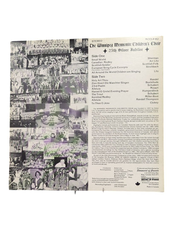 The Winnipeg Mennonite Children's Choir LP