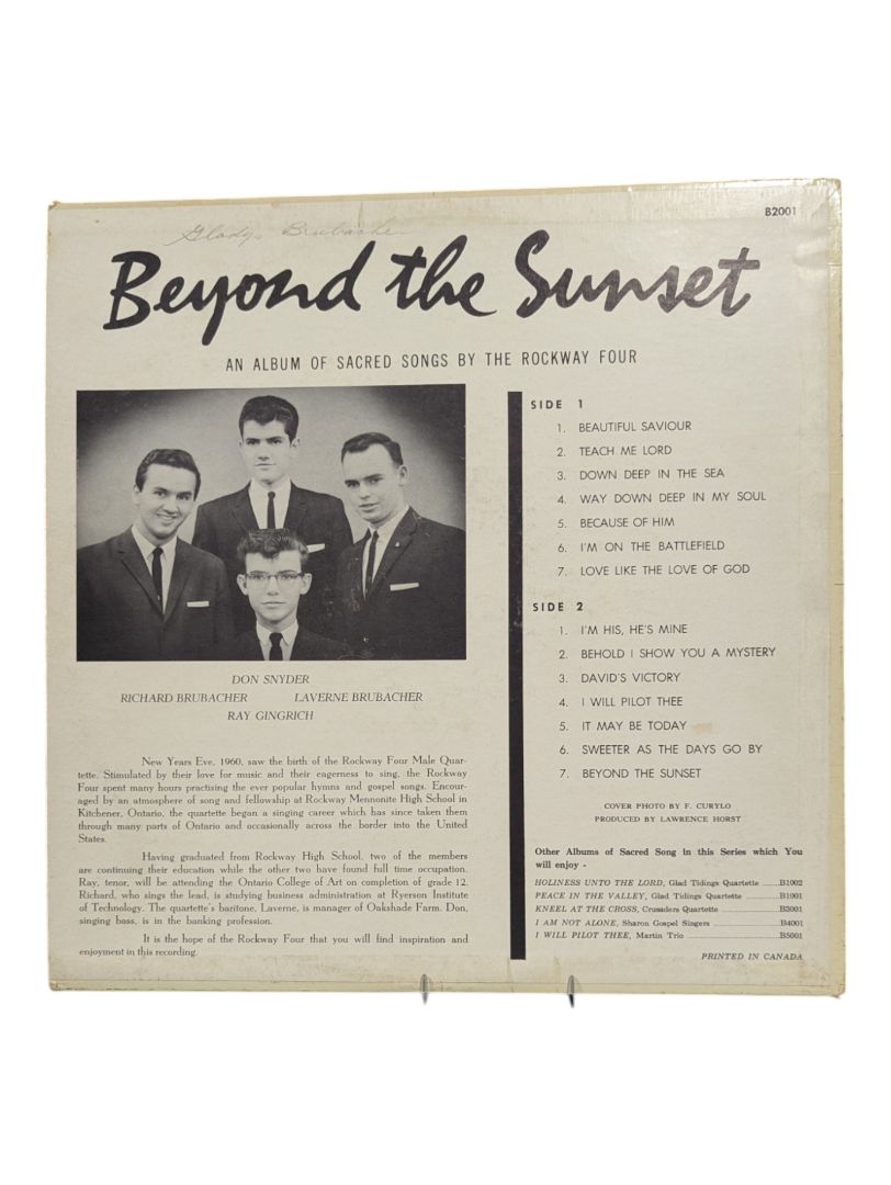 Beyond the Sunset The Rockway Four LP