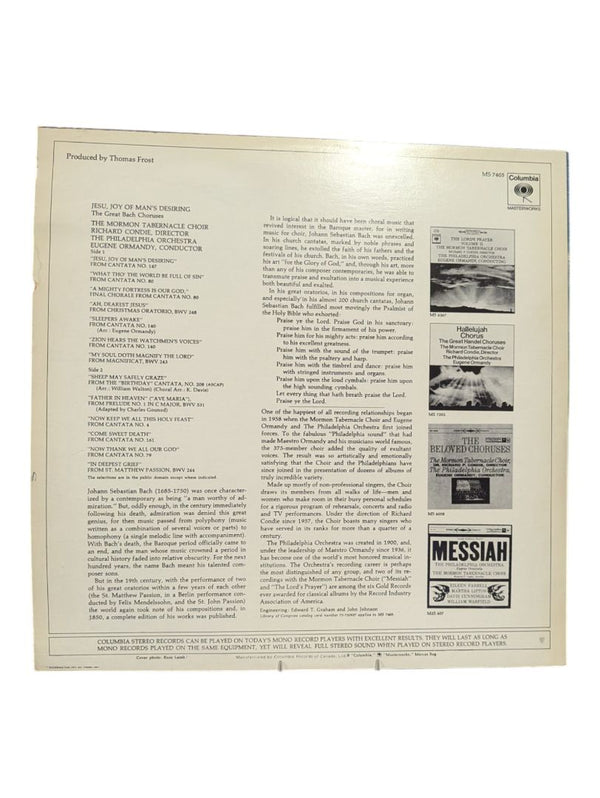 Jesu Joy of Man's Desiring LP