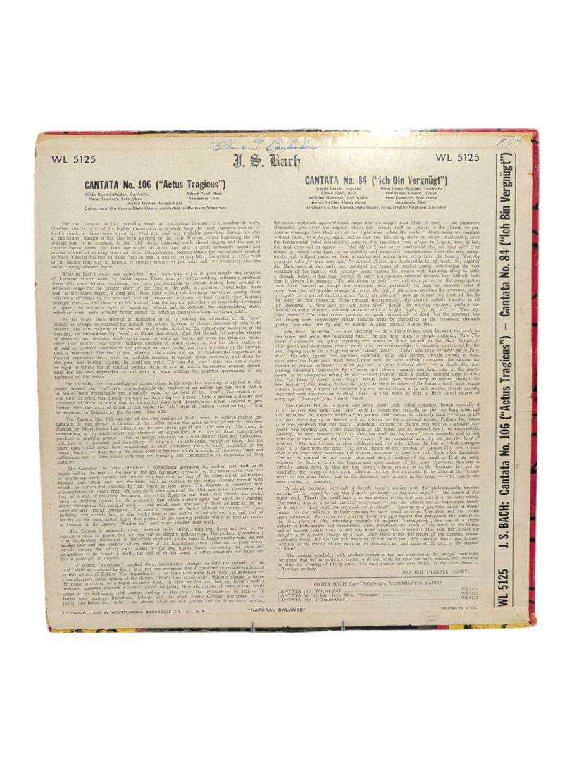is Bach LP