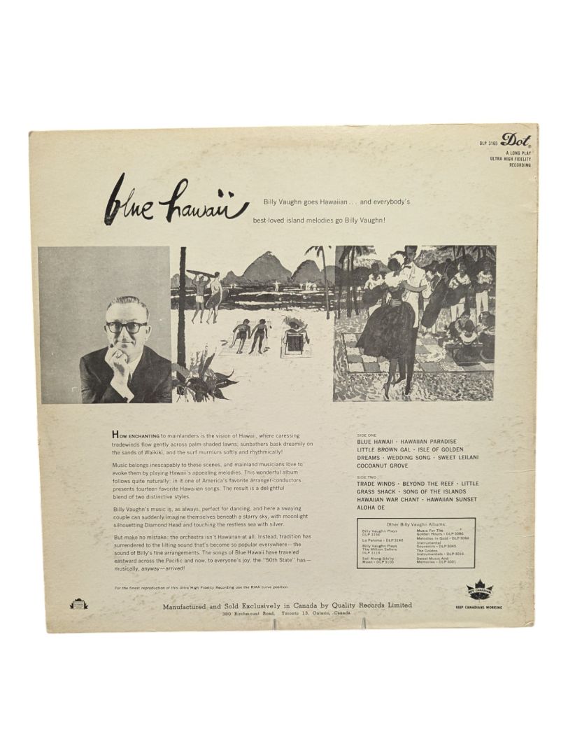 Blue Hawaii Billy Vaughn LP