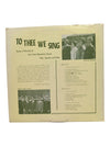 To Thee We Sing LP