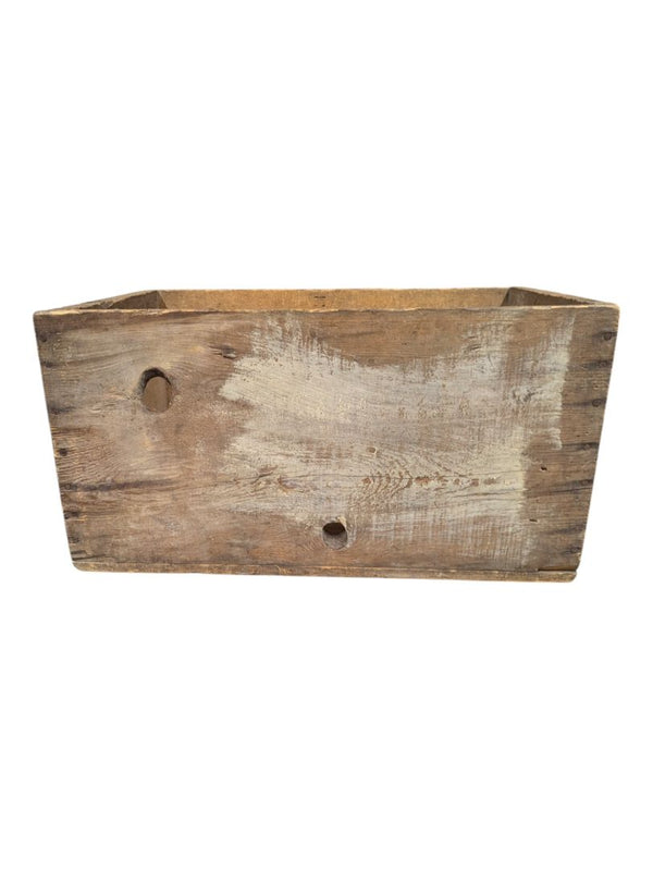 Antique Wooden Crate 20 1/2" x 13 1/2" x 10 1/2"