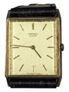 Vintage 1980s Seiko Tank Gold Champagne Dial