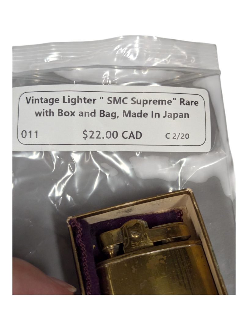Vintage Lighter SMC Supereme Rare w/ box and bag