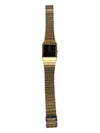Vintage Seiko Tank Black Face Gold Band