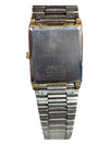 Vintage Seiko Tank Black Face Gold Band