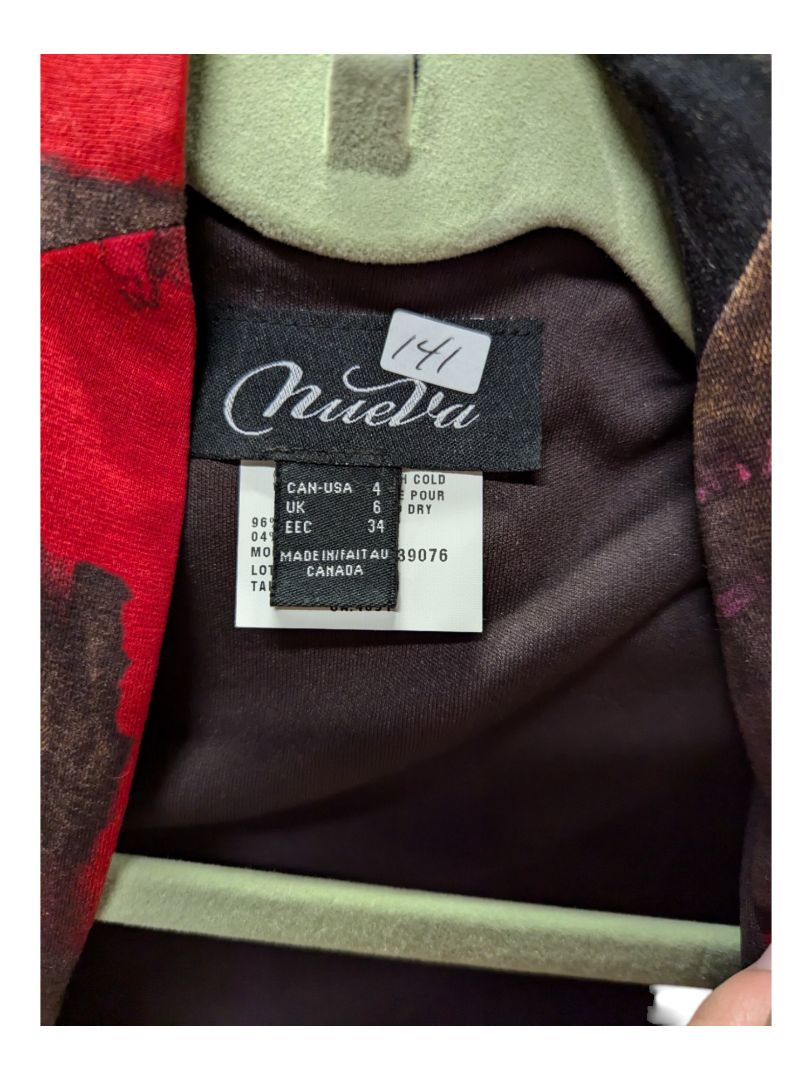 Red and Brown Neuva Blazer Size 4