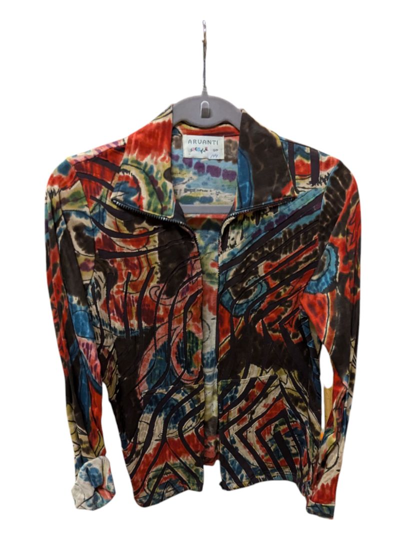 Abstract Colourful Arvanti Sweat Shirt Size Small