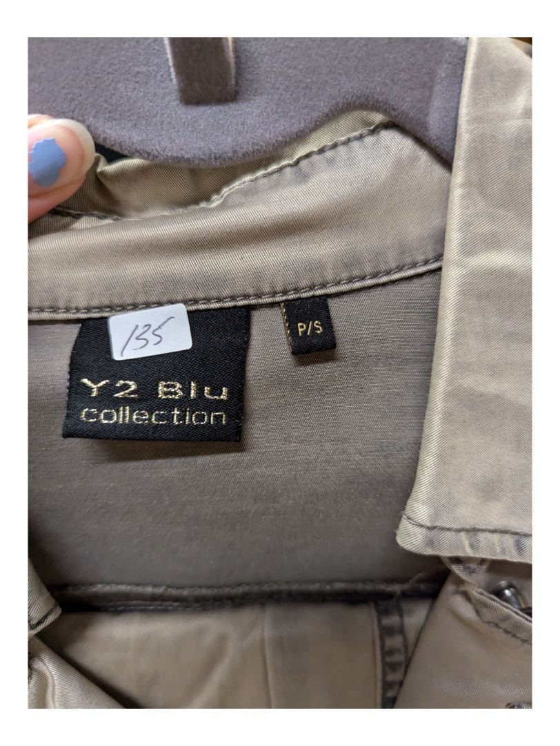 Beige Y2 Blu Collection Jacket and Pant Set Size Small
