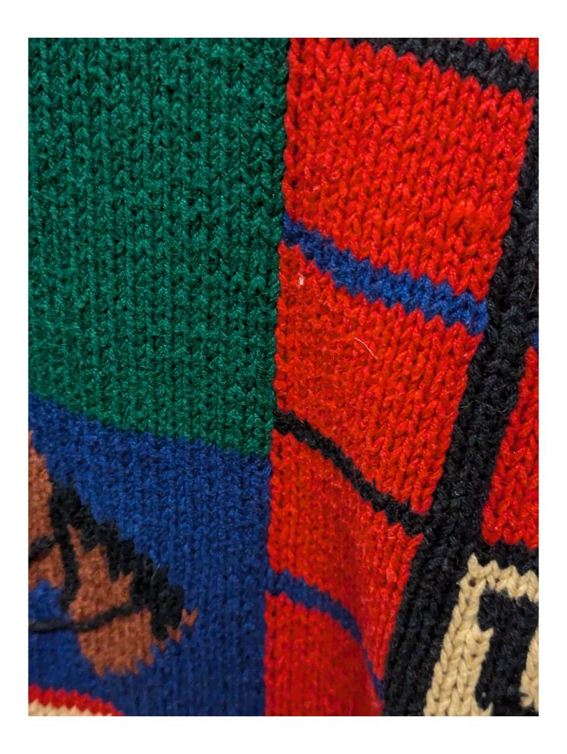 Green Equestrian PBJ Sport Knit Sweater Size Small