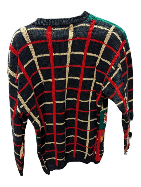 Green Equestrian PBJ Sport Knit Sweater Size Small