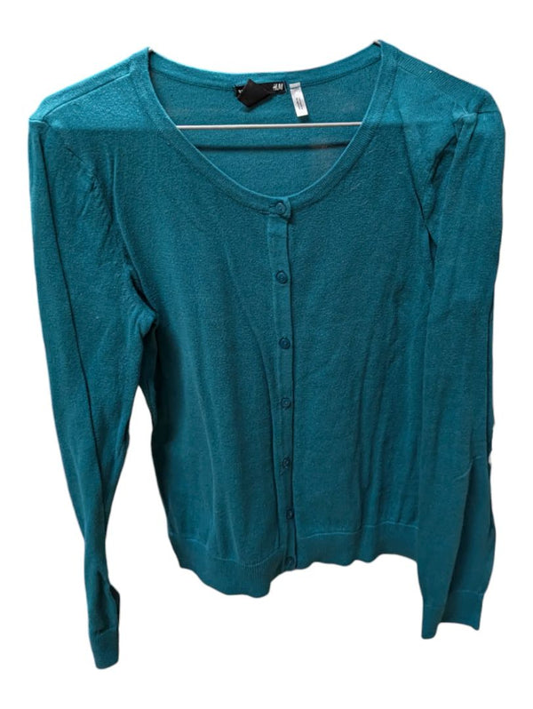 Blue H&M Button Up Sweater Size M