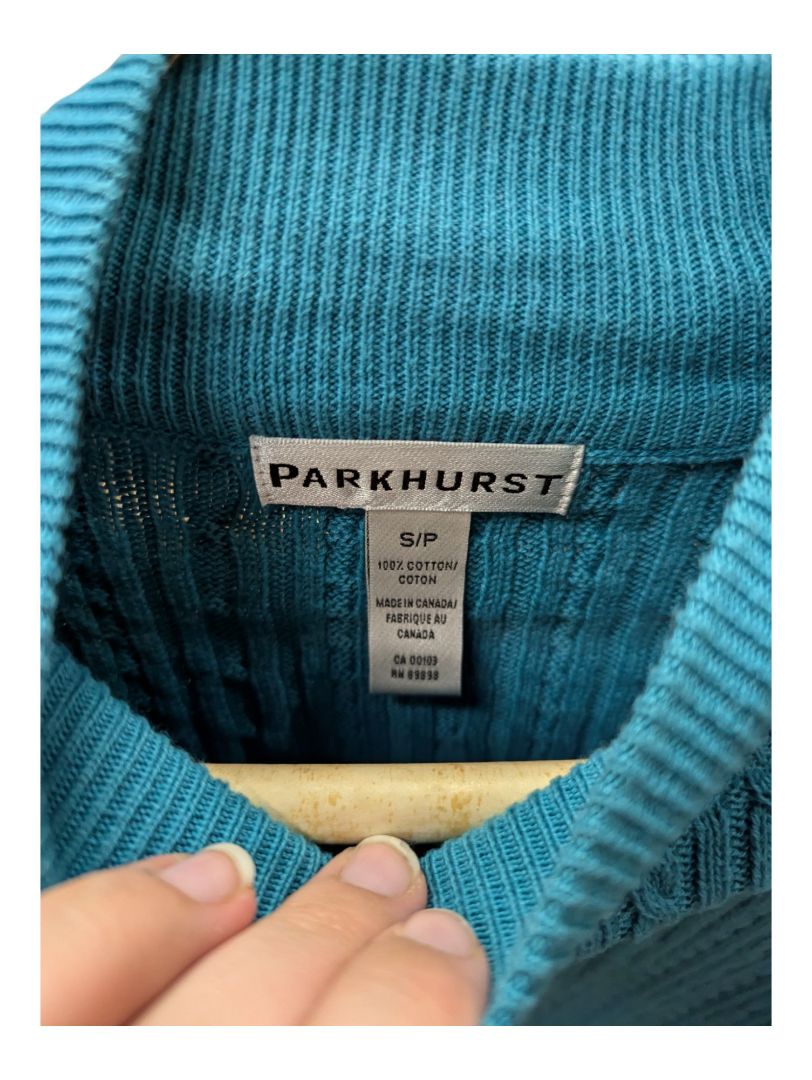 Bright Blue Parkhurst Sweater Size Small