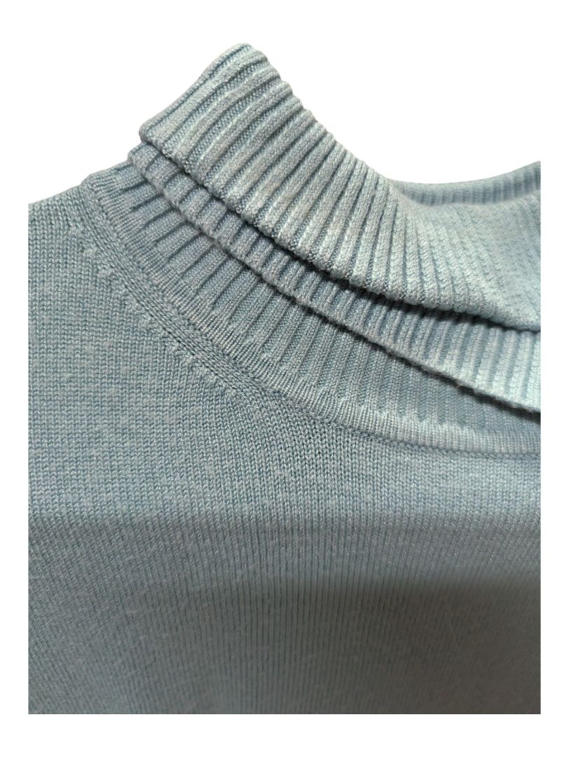 Soft Blue Tres You Turtleneck Sweater Size Small
