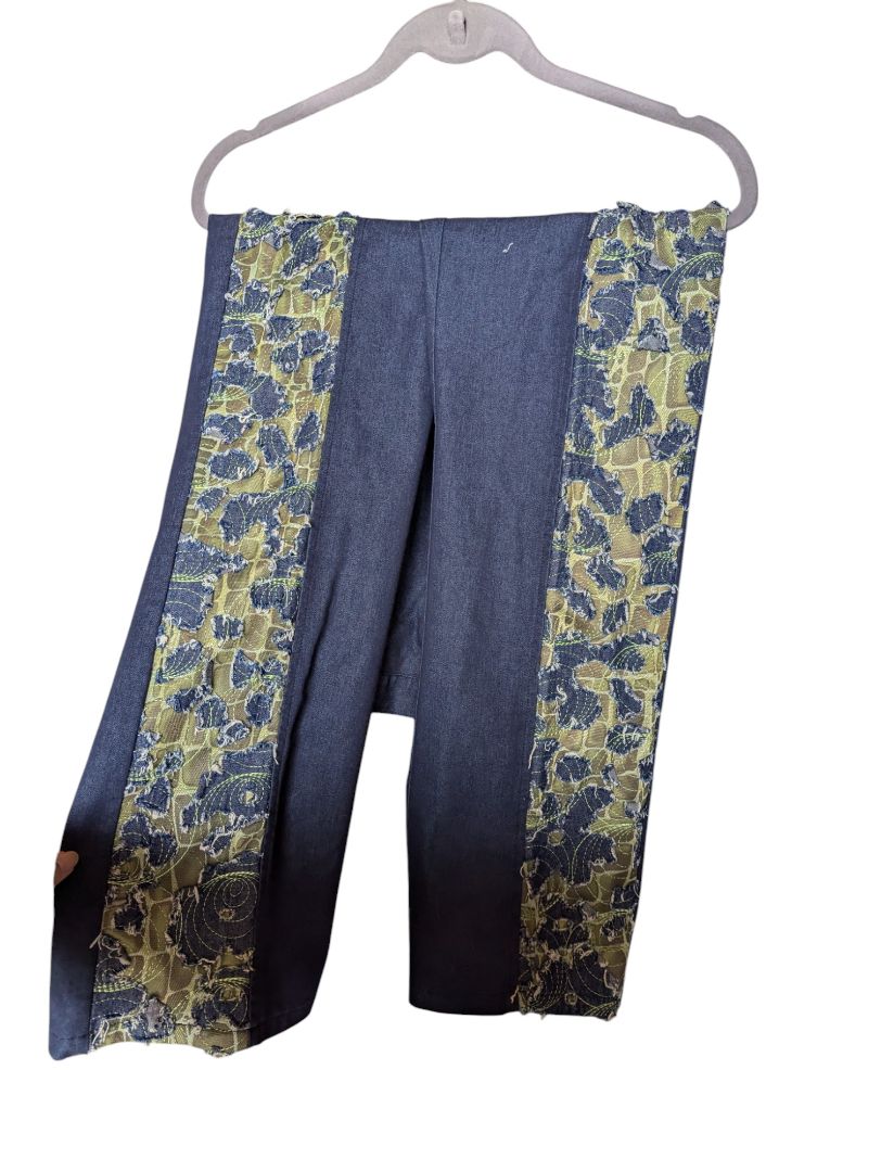 Blue and Green Judy Joannou Jacket and 2 Pants Set Size xs