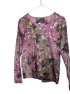 Pink and Gold Judy Joannou Long Sleave Size Small