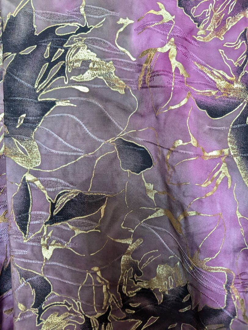 Pink and Gold Judy Joannou Long Sleave Size Small