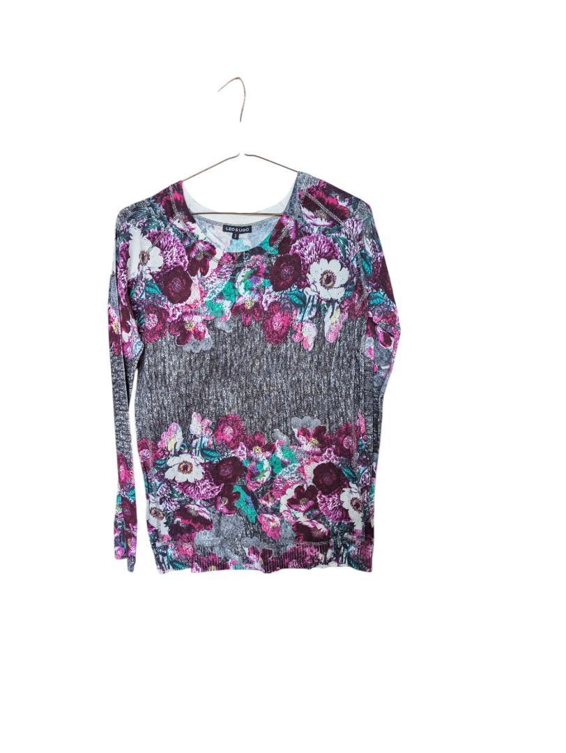 Purple and Grey Leo & Ugo Long Sleave Size 3