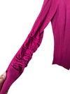 Pink Orly Quarter Button Sweater Size Small