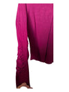 Pink Orly Quarter Button Sweater Size Small