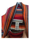 Orange and Grey Stripped Parkhurst Turtleneck Sweater Size Small