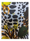 Zebra and Floral Print Judy Joannou Net Short Sleeve Size Small