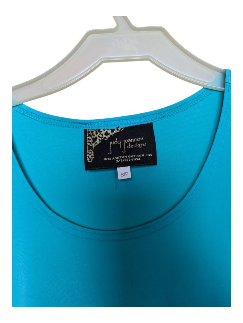 Purple and Blue Judy Joannou Shirt and Wrap Set Size xs