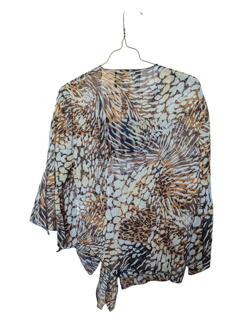 Cheetah Print Judy Joannou Wrap Size xs