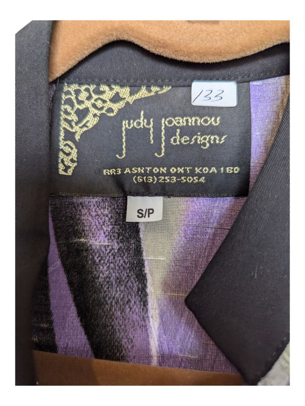 Funky Purple Judy Joannou Button-up Size Small
